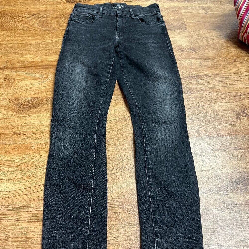 Mother Looker Ankle Fray Skinny Jeans in Night‎ Hawk  24
